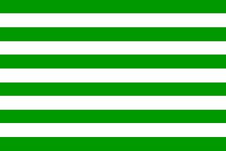 Green White Stripe with Logo - Historical portuguese sea merchant flags