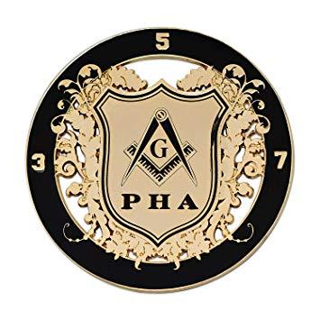 Prince Hall Logo - Amazon.com: Prince Hall Round Black & Gold Masonic Auto Emblem - 3 ...