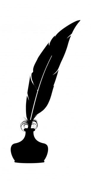Feather Quill Logo - Inkwell Feather Quill Clipart Free Stock Photo - Public Domain Pictures