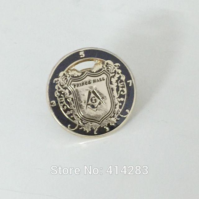 Prince Hall Logo - 19mm masonic lapel pin and brooches PRINCE HALL logo on Shield badge ...