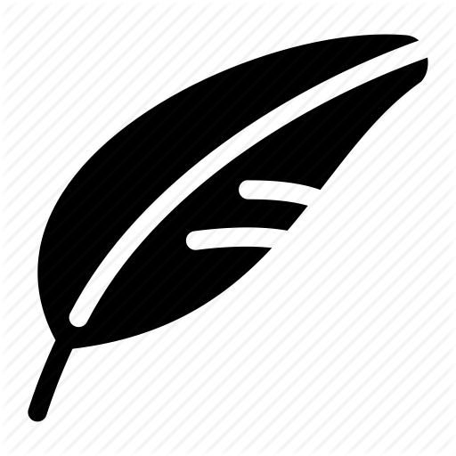 Feather Quill Logo - Creative, education, feather, grid, ink, pen, quill, shape, write ...