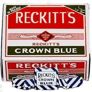 Red Box with White Crown Logo - RECKITTS CROWN BLUE SQUARES-BOX-48 PIECES-ANIL | eBay