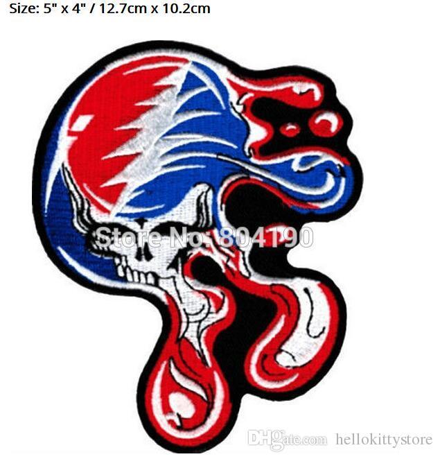 Skull Grateful Dead Logo - 2019 5 BIG Grateful Dead Large Melting Steal Your Face Dripping ...