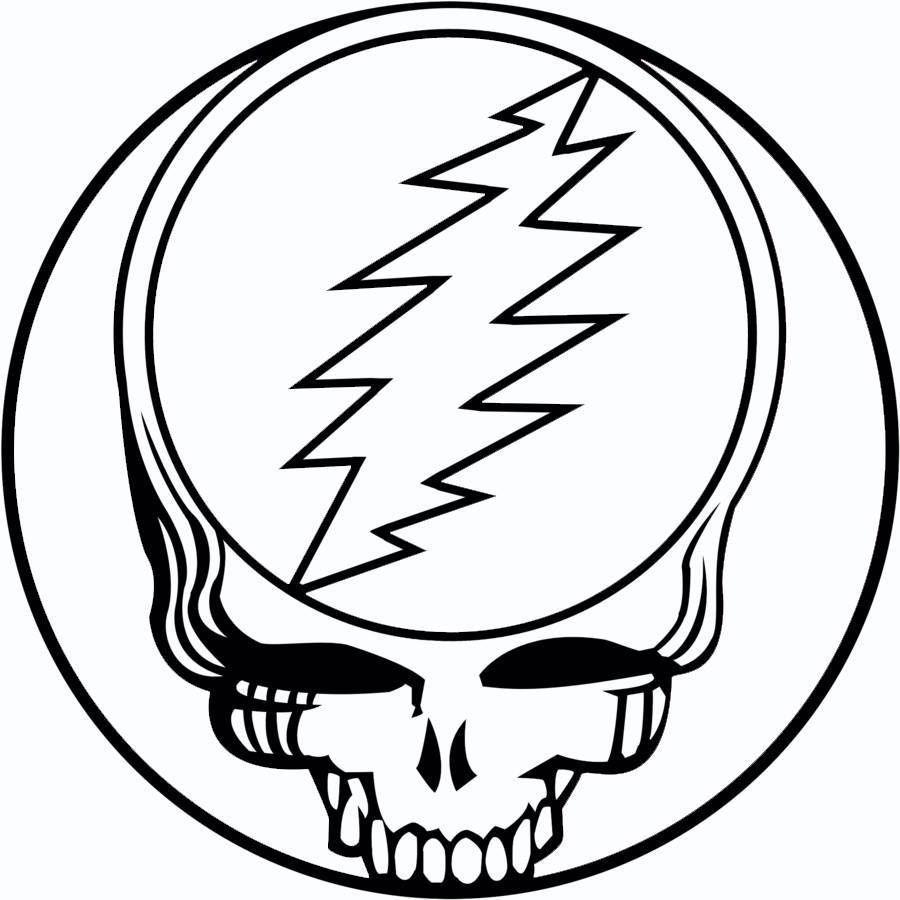 Skull Grateful Dead Logo - Grateful Dead Jerry Garcia Dead Heads Steal Your Face Logo s18 in ...