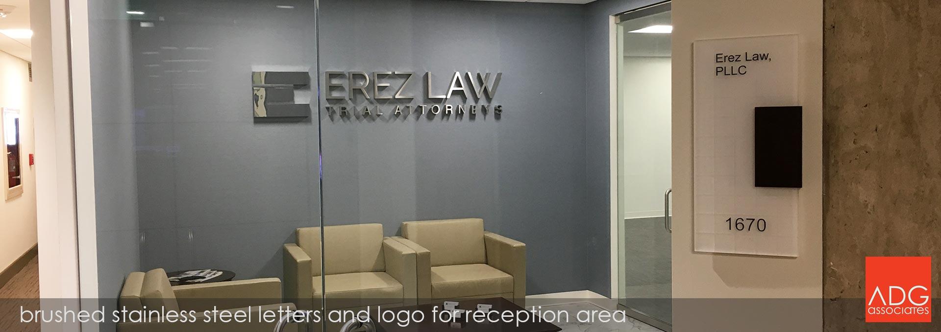 Lobby Wall Logo - Stainless Steel Lobby Signs | Reception Signs | Corporate Office ...