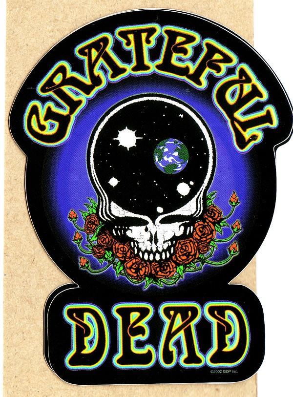 Skull Grateful Dead Logo - Grateful Dead - Sticker - Skull Roses Space Logo – Rock Merch Universe