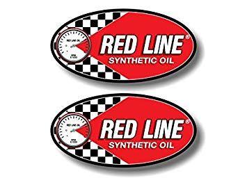 Red Line Oil Logo - RED LINE Synthetic Oil 7 Racing Vinyl Sticker Decals 5w30 15w40 Redline Decal Stickers