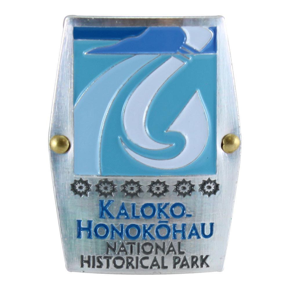 Rectangular Blue and White Logo - Hiking Medallion: Kaloko Honokōhau National Historical Park Logo ...