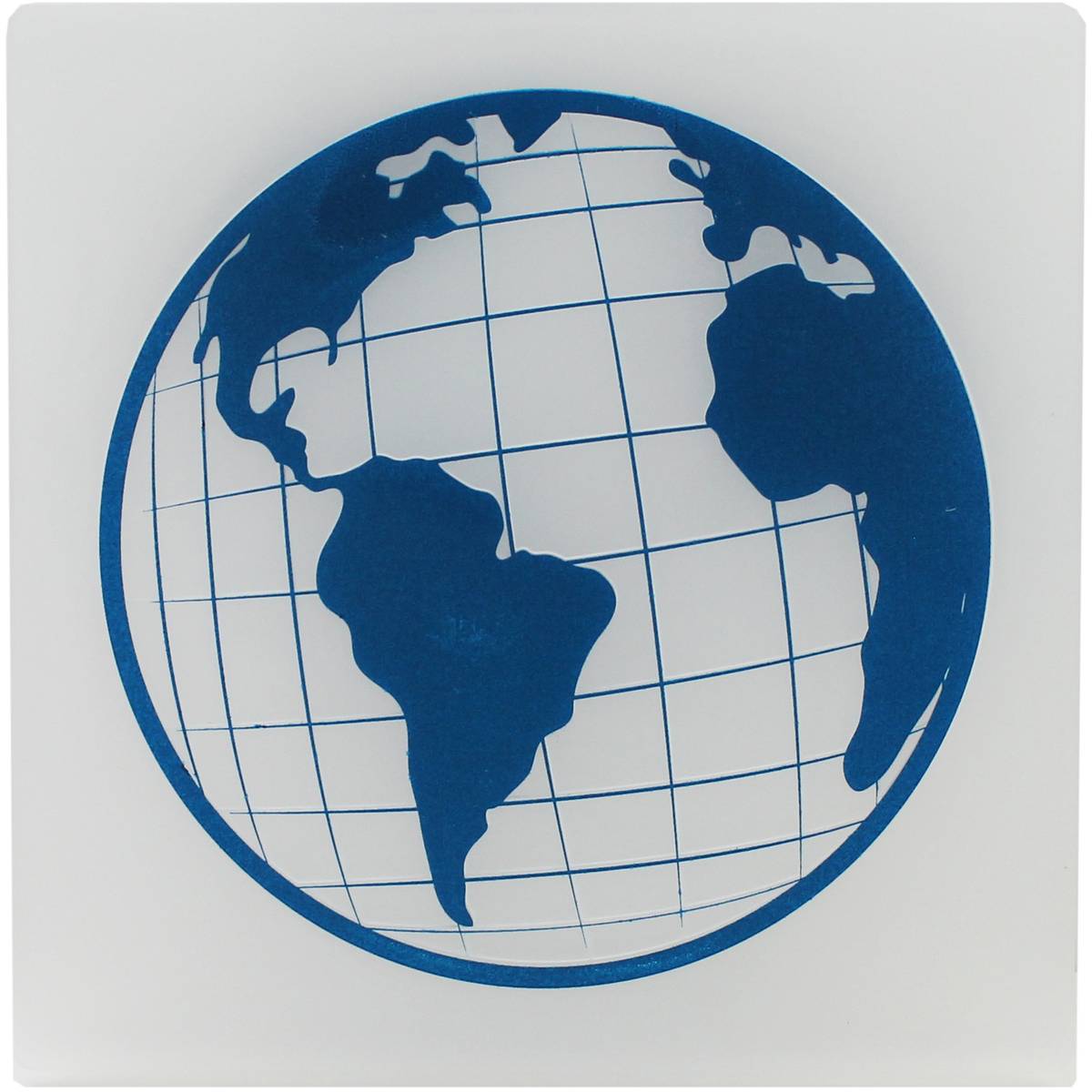 Blue Green Globe Logo - Travel The Globe Embossing Folder 6 X 6 Inches