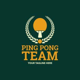 Ping Pong Logo - Placeit - Table Tennis Logo Creator for a Ping-Pong Team
