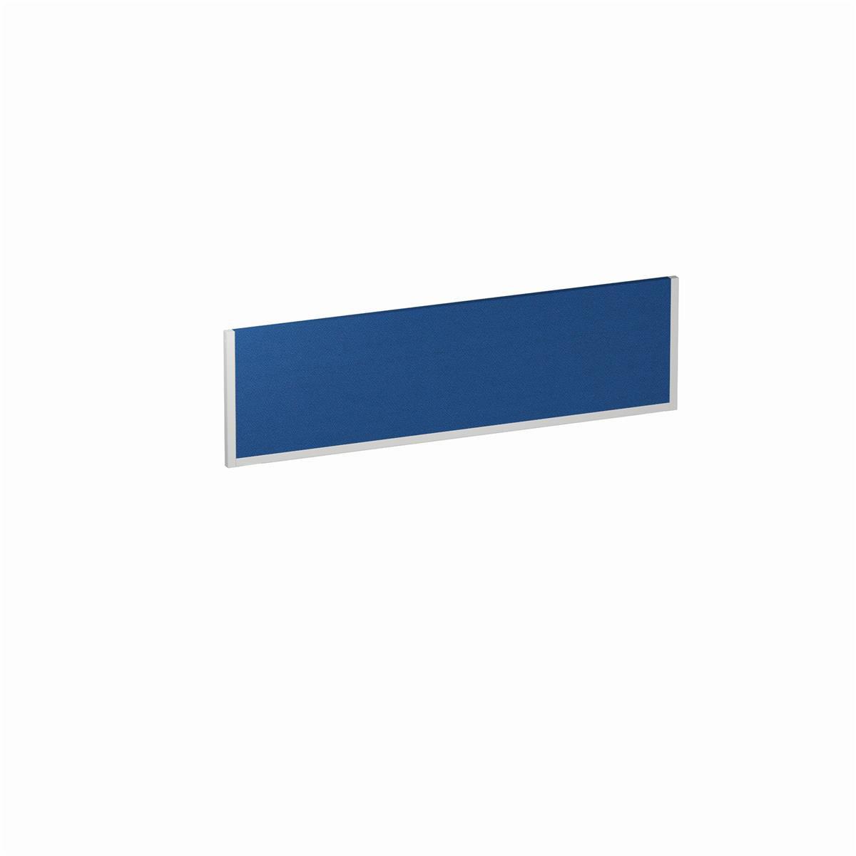 Rectangular Blue and White Logo - Trexus 1400x400 Rectangular Bench Desk Screen Blue/White 1400x400mm ...
