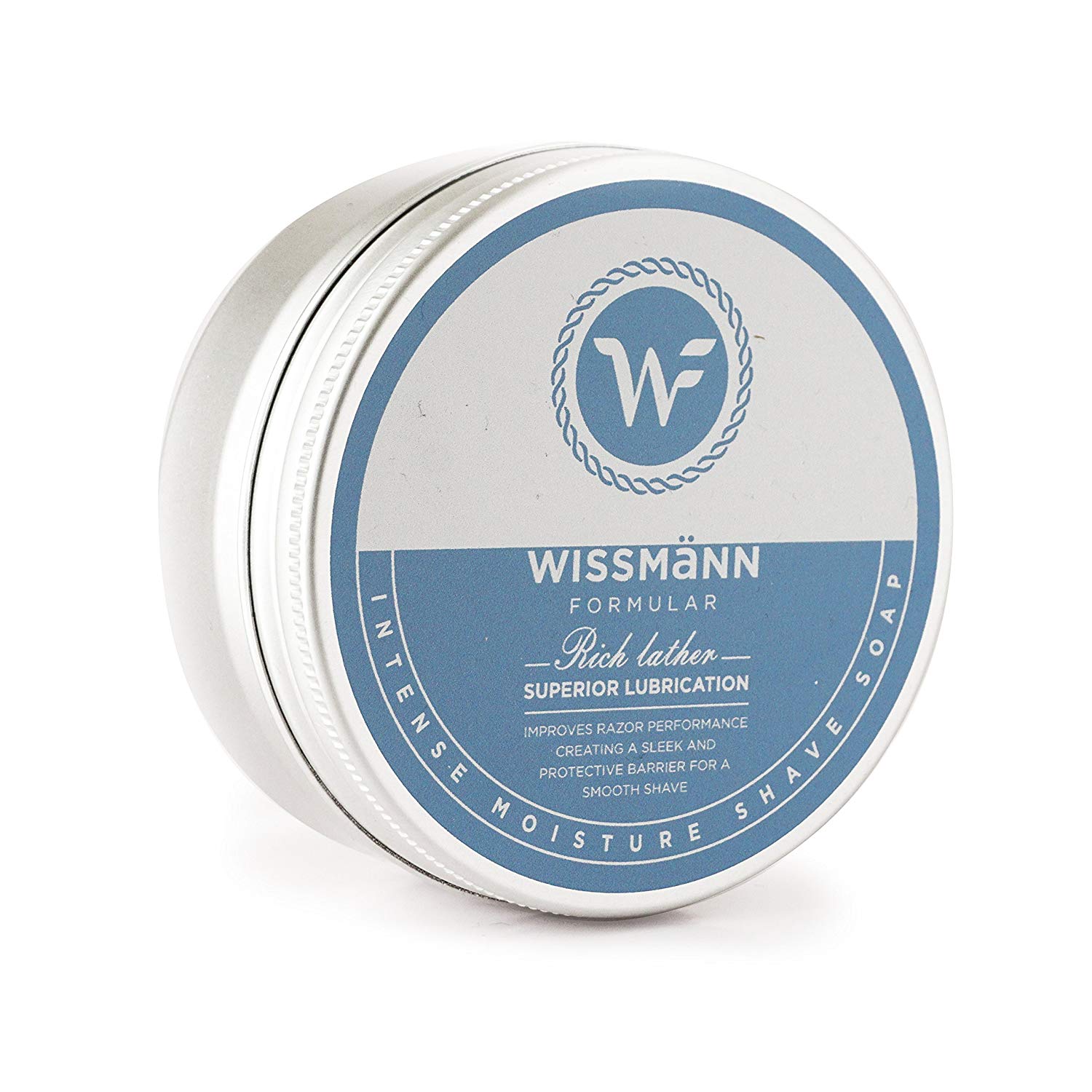 Shaving and Personal Care Products Logo - Wissmann formular Intense Moisture Shaving soap with Dead Sea Mud