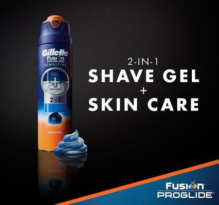 Shaving and Personal Care Products Logo - Gillette Shave Cream. Ocean Breeze Fusion5™ ProGlide Gel
