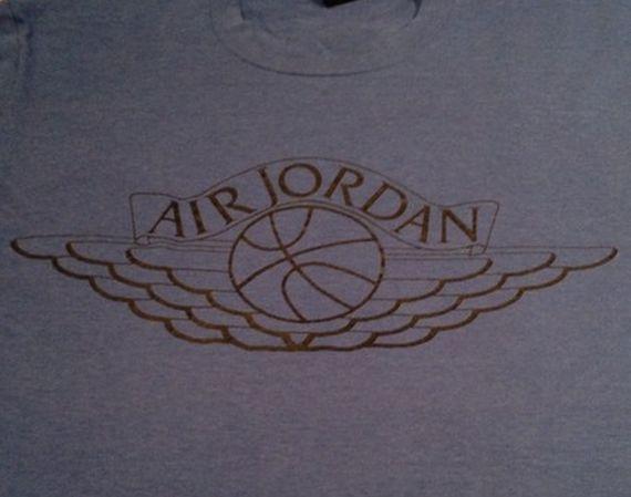 Old Jordan Logo - Vintage Gear: Navy Air Jordan Wings Logo Tee - Air Jordans, Release ...