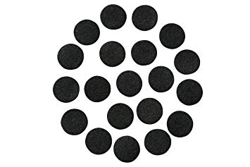 DIY Black and White Circle Logo - Black Adhesive Felt Circles 1/ 1 or 1.5 Wide, Die