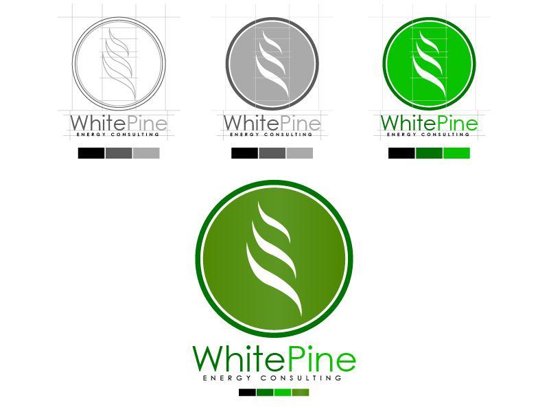 White Pine Logo - White Pine Energy Consulting Logo (Progression) by Chris Hughes ...