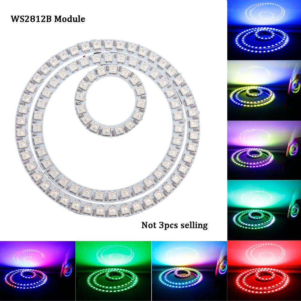 DIY Black and White Circle Logo - Aliexpress.com : Buy 16 45leds WS2812B LED Globe Modules Ring Circle