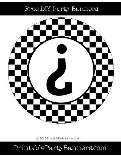 DIY Black and White Circle Logo - Black and White Circle Checkered Inverted Question Mark