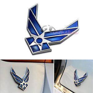 3D Air Force Logo - 3D USAF Logo Air Force Wings Airman Metal Cars Auto Emblem sticker ...