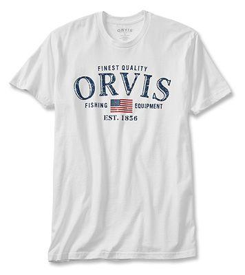 Orvis Logo - Orvis Logo American Flag T-Shirt / Orvis Red, White, and Blue T ...