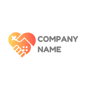 Orange Hand Logo - Free Hand Logo Designs. DesignEvo Logo Maker