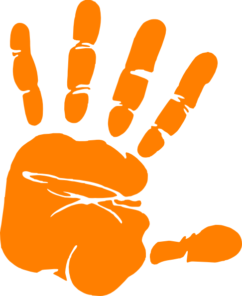 Orange Hand Logo - LogoDix