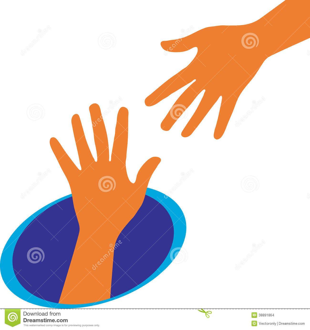 Orange Hand Logo - Helping hands Logos