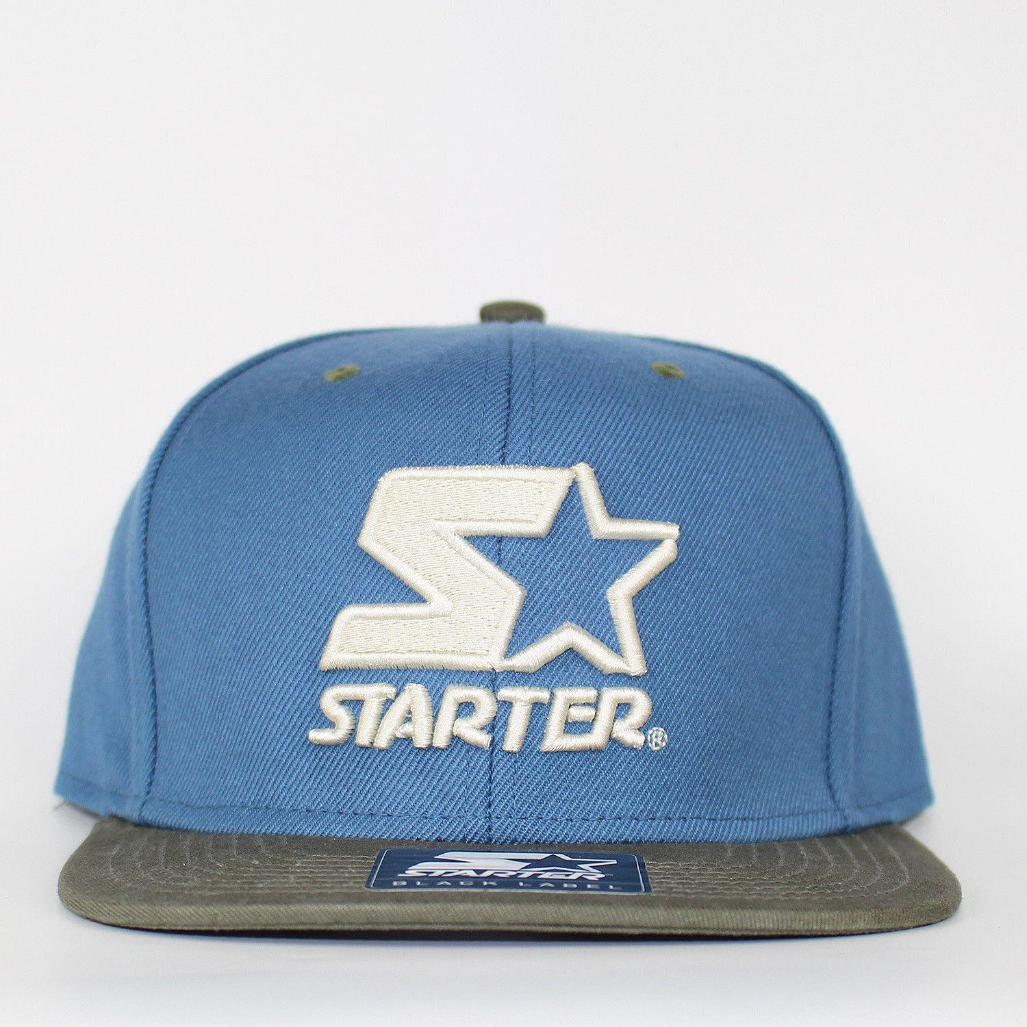 Blue Olive Logo - Starter Icon Logo 3 Tone Blue/Olive Snapbacks Cap – UrbanAllStars