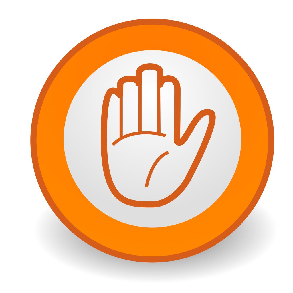 Orange Hand Logo - Commons Emblem Hand Orange.svg