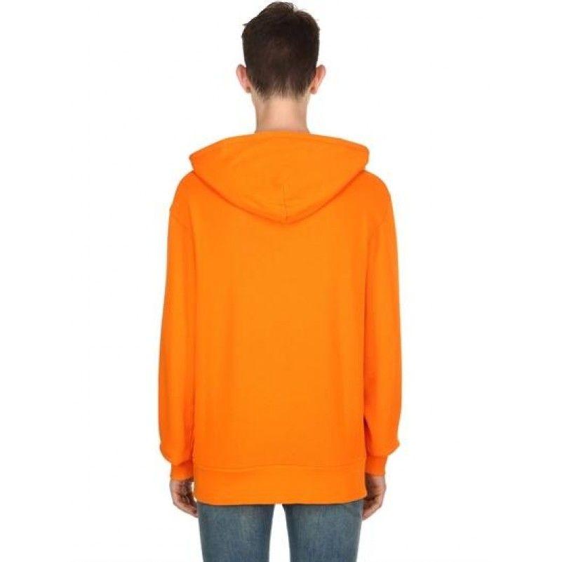 Orange Hand Logo - Second Hand Loewe Logo Detail Cotton Sweatshirt Hoodie Orange Mens ...