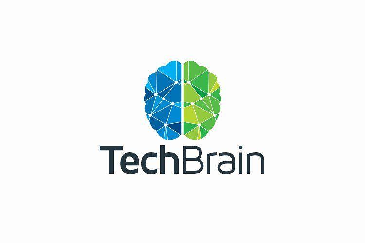Technology Company Logo - Tech Brain Logo Logo Templates Creative Market