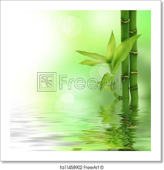 Zen Bamboo Logo - Free art print of Zen Bamboo | FreeArt | fa11458902