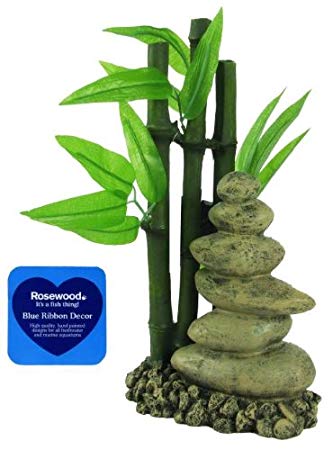 Zen Bamboo Logo - Blue Ribbon Aquarium Decor Zen Bamboo and Pebbles: Amazon.co.uk ...