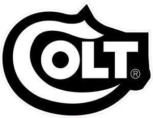 Colt Gun Logo - COLT Firearms Decal Bumper Sticker Sign NRA Gun 45 Auto AR 15 .223