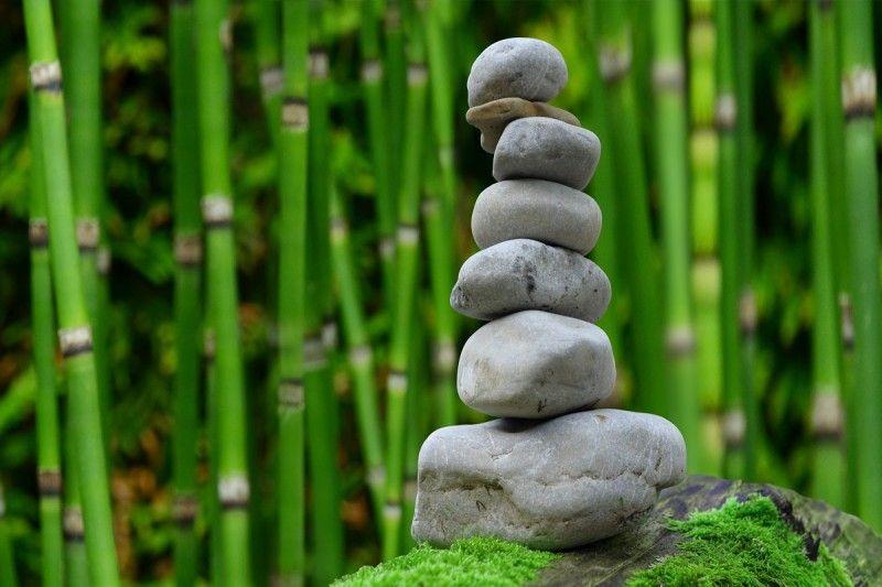 Zen Bamboo Logo - Zen Bamboo Stones Meditation Relax | Pix 2 Canvas