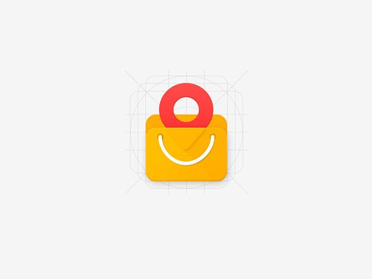 Google Shopping App Logo - Location Base Shopping App icon. Google Narrative logo