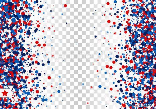 Red White and Blue Circular Logo - Festive seamless of vertical and horizontal background with scatter ...