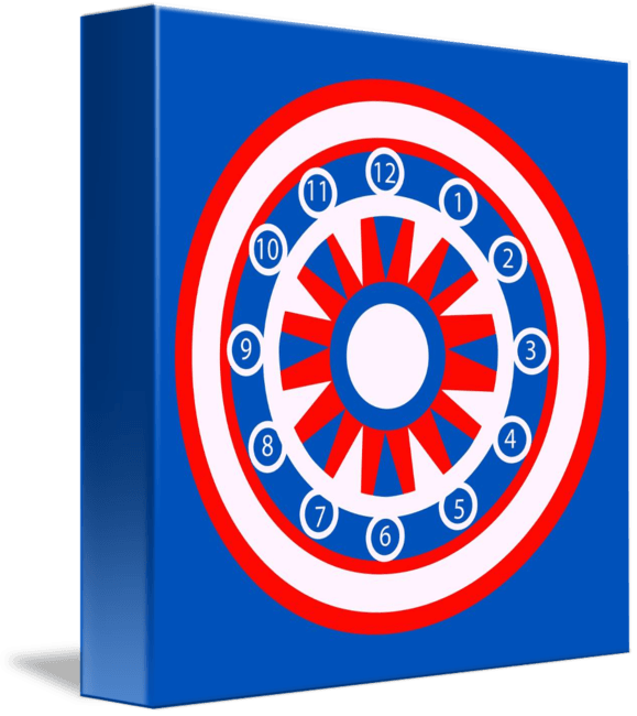 Red White and Blue Circular Logo - Red, White and Blue CIrcular Design