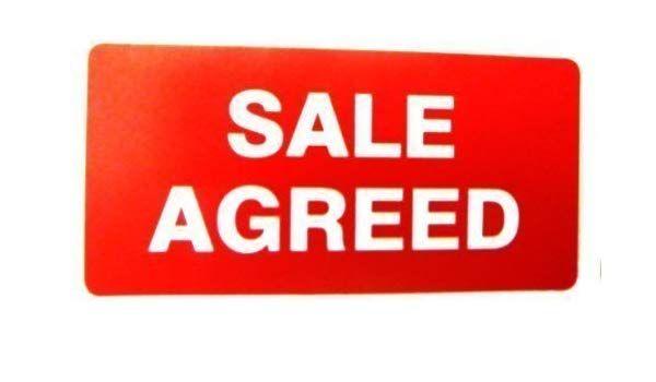 Red Rectangular Logo - Property Sales Labels, Text: SALE AGREED, Red, Rectangle, Estate