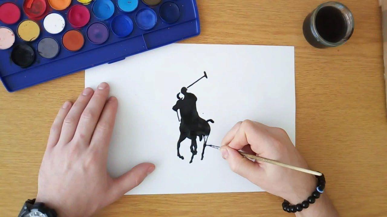 Ralph Lauren Polo Logo - How to draw the Ralph Lauren Polo logo - YouTube
