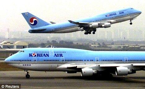 South Korean Airlines Logo - Passenger jets diverted after North Korean missile threat against