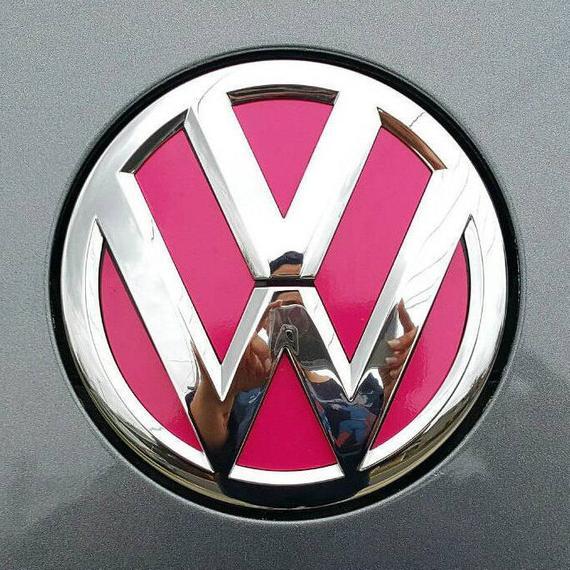 Pink VW Logo - VW Beetle 2012 and Newer Hood and Trunk Emblem/Badge Vinyl | Etsy