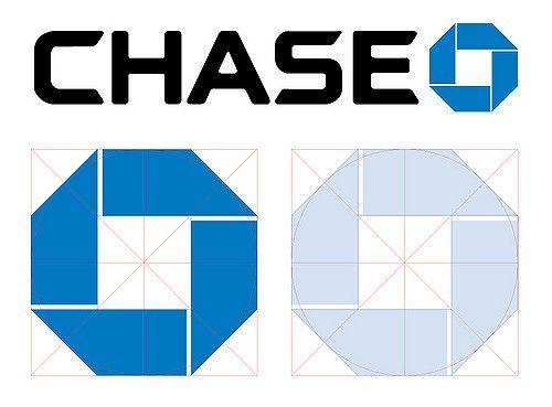 Chase Bank Logo - Rather obvious, but the Chase Bank logo icon is based on the regular