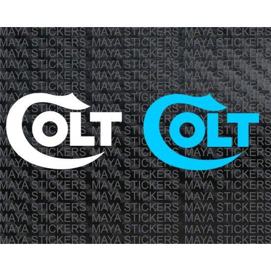 Colt Gun Logo - Colt logo decal stickers in custom colors and sizes