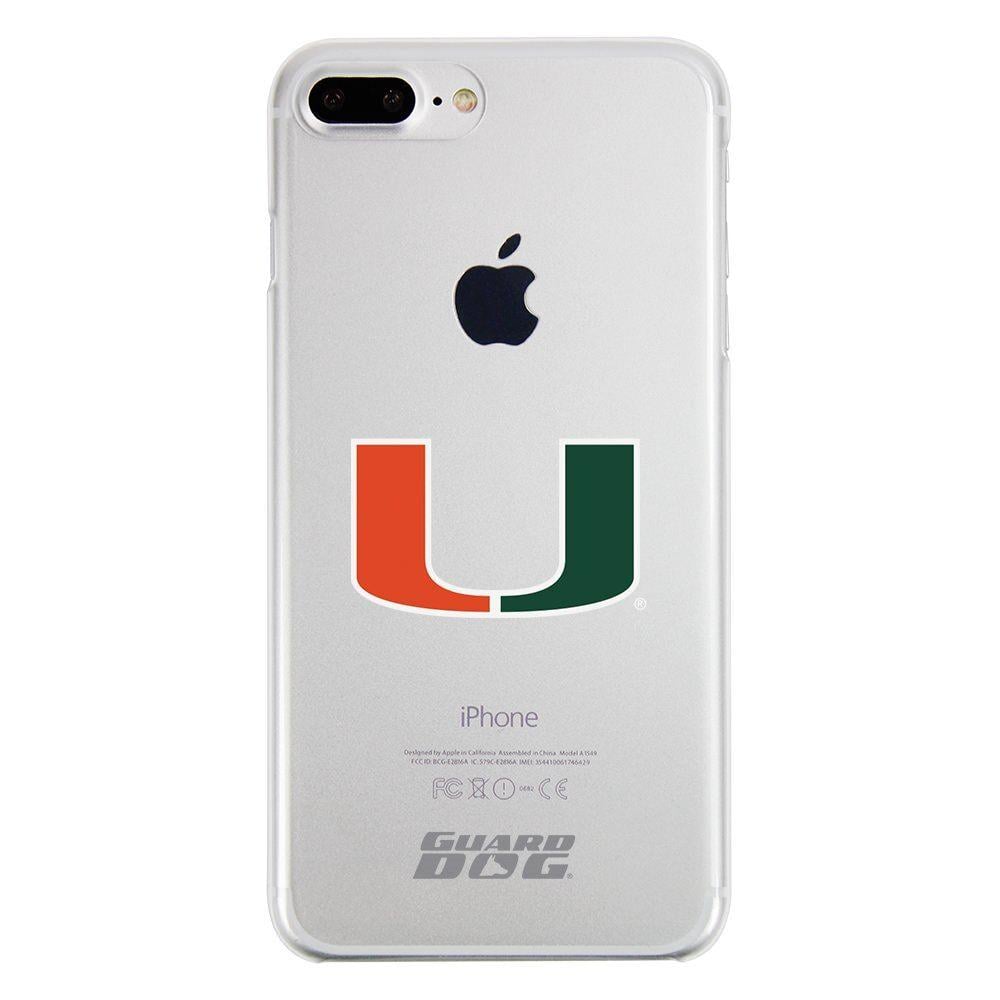 UMiami Logo - U Miami Hurricanes Clear Case for iPhone 7 Plus/8 Plus