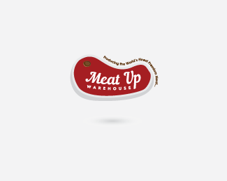 Meat Logo - Meat Up Warehouse Designed