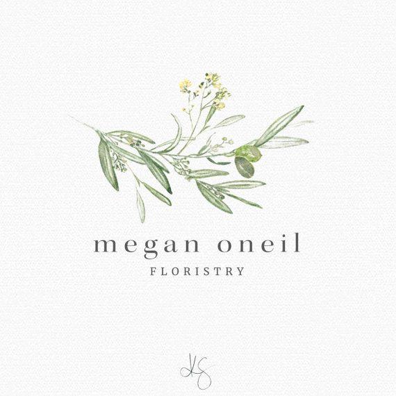 Floral Company Logo - PREMADE LOGO. Floral Logo. Logo Design. Photography Logo. Blog ...