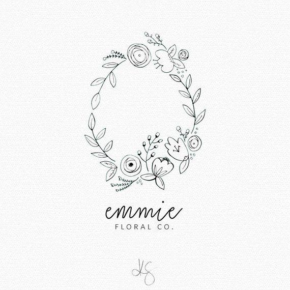 Floral Company Logo - PREMADE LOGO. Floral Logo. Logo Design. Photography Logo. Blog