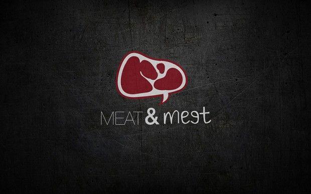 Meat Logo - Meat & Meet” Steakhouse: Logo design & Identity Shanghai