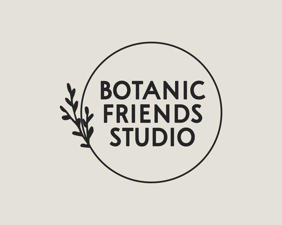 Floral Company Logo - Floral Company Logo Instagram Round Botanic Logo Business | Etsy